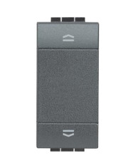 PULSANTE SALI-SCENDI ANTRACITE  (1-0-2) 16A 250VAC LIVING INTERNATIONAL
