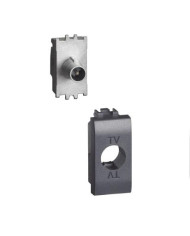 PRESA COASSIALE DIRETTA 1M NERA LIVING LIGHT