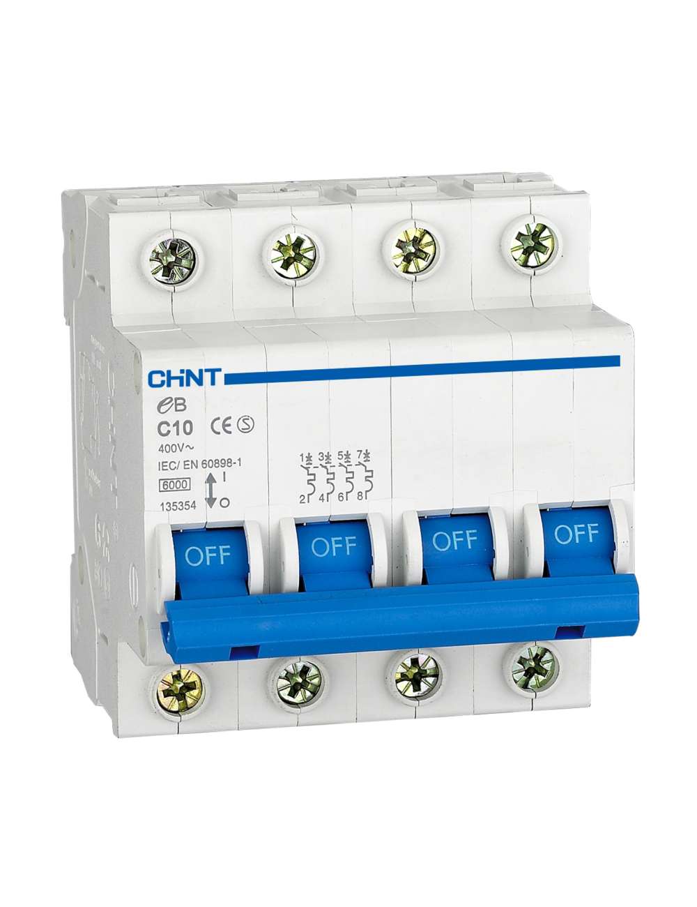 INTERRUTTORE MAGNETOTERMICO 4P 32A 4,5KA CURVA C