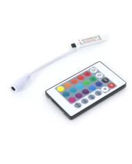 CONTROLLER PER STRISCE LED RGB CON TELECOMANDO IR