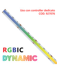 STRISCIA LED COB 5 METRI DYNAMIC RGBIC 24V 14W/M