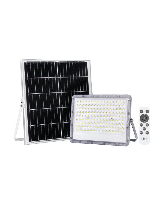 FARO A LED CON PANNELLO SOLARE 4000K 200W