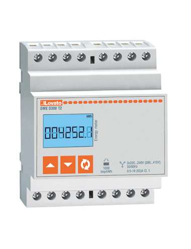 CONTATORE DI ENERGIA 3 FASI DISPLAY LCD A 6+1 CIFR