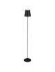 LAMPADA DA TERRA IN ALLUMINIO RICARICABILE NERA