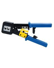 PINZA CRIMPATRICE X PLUG RJ11,RJ12,RJ45 PLUG 6/8P IN METALLO X CONNETTORI "CAVO PASSANTE"