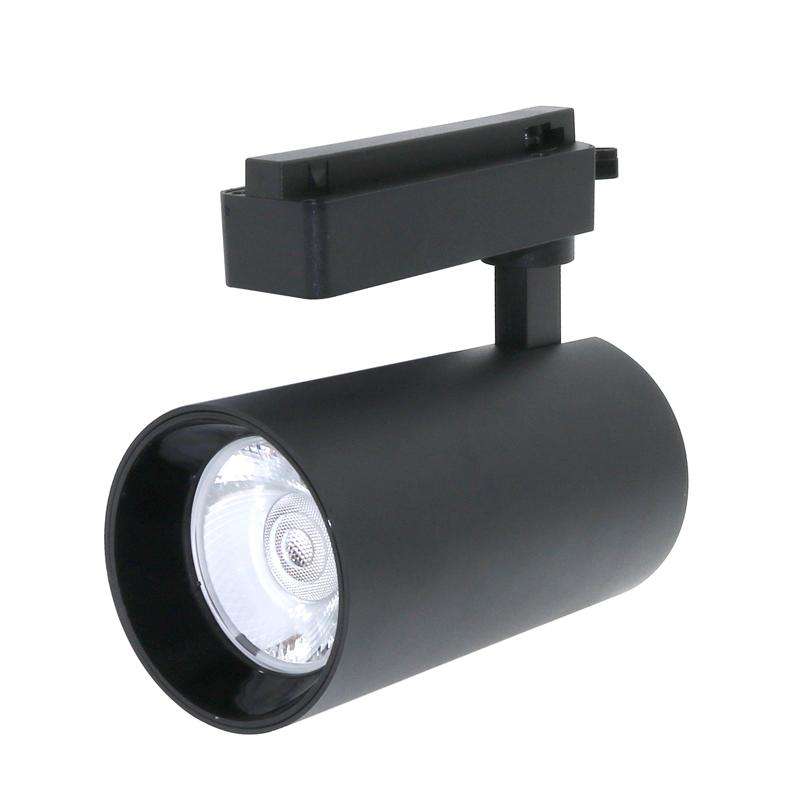 FARETTO LED PER BINARIO NERO 30W MONOFASE 4500K