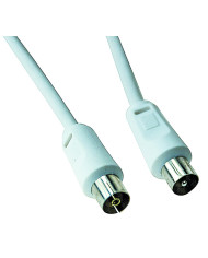 CAVO ANTENNA TV SPINA/PRESA 2 MT BIANCO