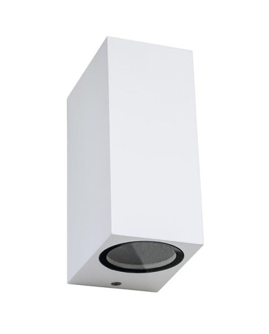 APPLIQUE IN ALLUMINIO IP54 PER 2 LAMPADE GU10 LED