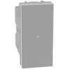 PULSANTE ASSIALE 1P (NO)10A 250VAC ILLUMINABILE MATIX GO GRIGIO