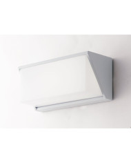 APPLIQUE A LED DA PARETE IN ALLUMINIO BIANCO 12W IP54 25X9,5X11CM