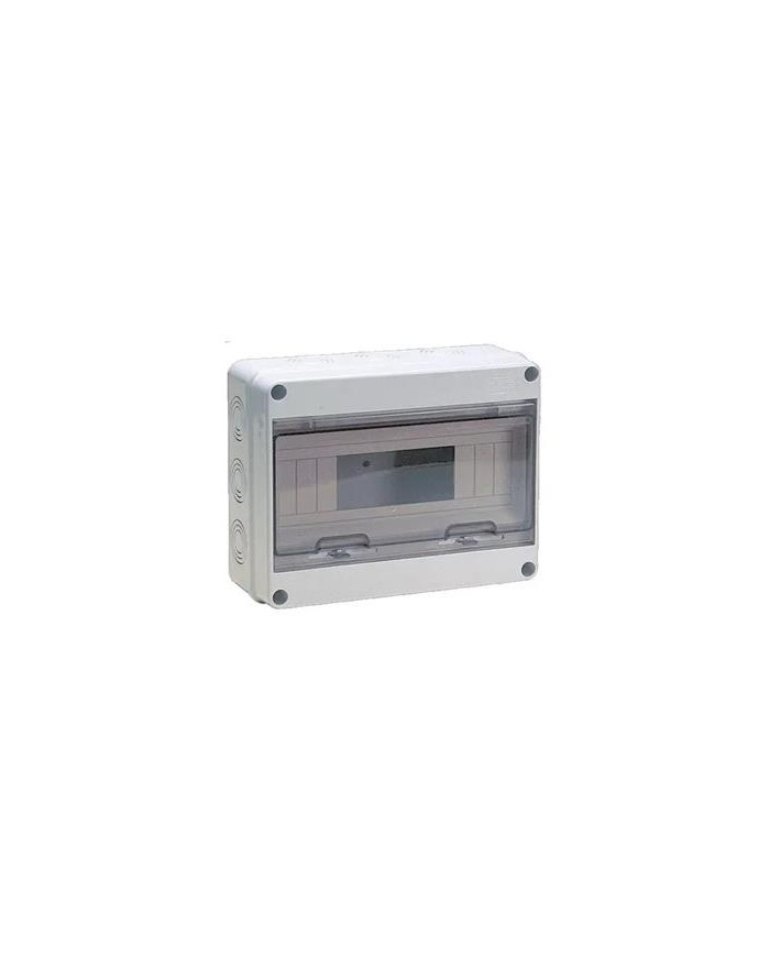 CENTRALINO DA PARETE 8M IP65 GRIGIO CON SPORTELLO