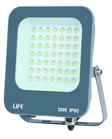 FARO SLIM GRIGIO IP65 LED 30W 4000K LUCE NATURALE
