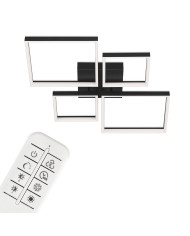 PLAFONIERA LED 40W 66CM 4400LM NERO