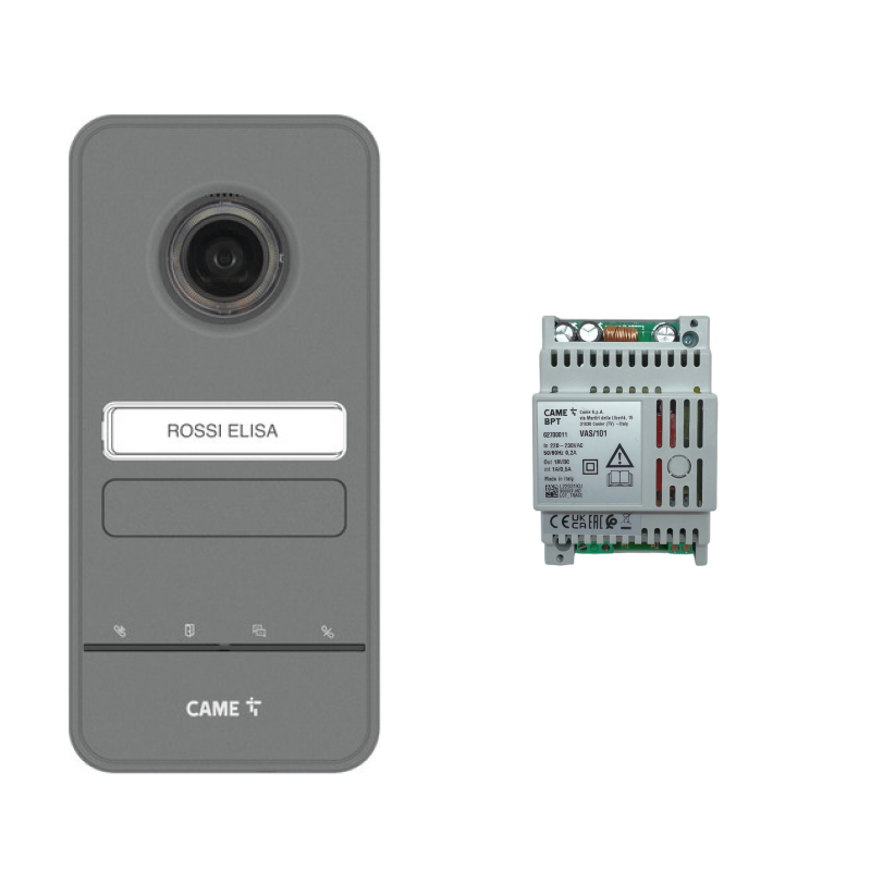 KIT VIDEOCITOFONO BASE TASTIERA ESTERNA + ALIMENTA