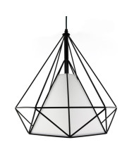 LAMPADARIO DA SOFFITTO DIMEN NERO IN METALLO