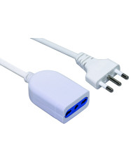 PROLUNGA ELETTRICA SP.16A - PR. BIVALENTE 1,5MT BIANCA