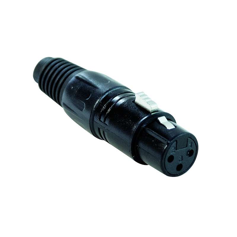 PRESA CANON 3 POLI VOLANTE NERA