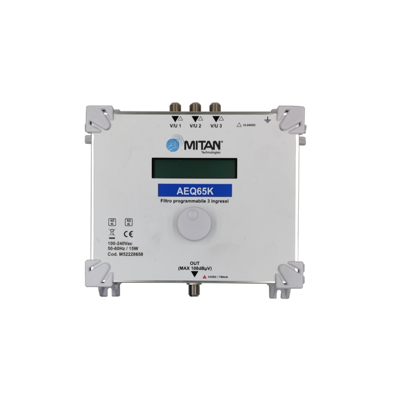 FILTRO PROGRAMMABILE AEQ65K 3IN 65DB 32TSP
