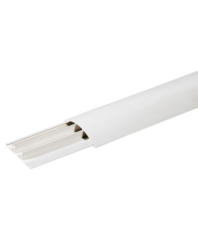 CANALINA COPRICAVI DA PAVIMENTO 75X17MM BIANCA