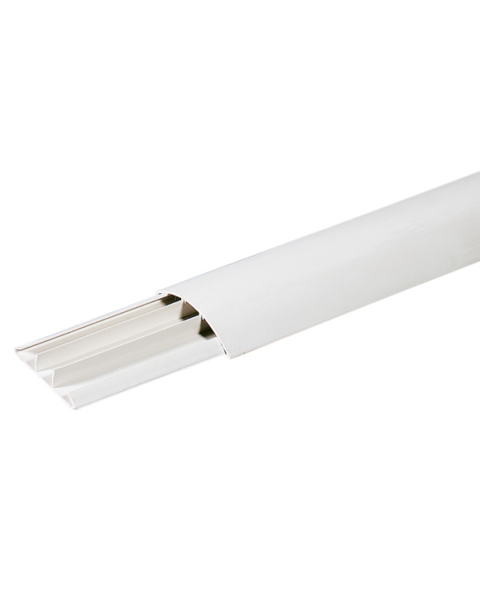 CANALINA COPRICAVI DA PAVIMENTO 75X17MM BIANCA