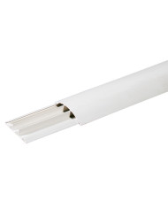 CANALINA COPRICAVI DA PAVIMENTO 75X17MM BIANCA