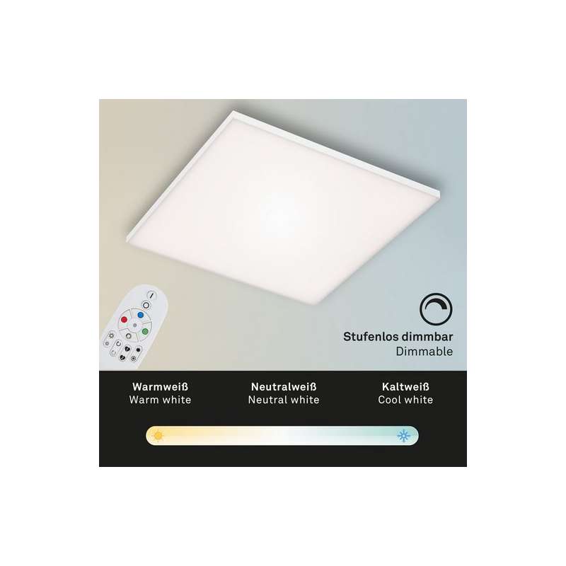 PANNELLO LED BRILONER RGBW DIMMERABILE BIANCO