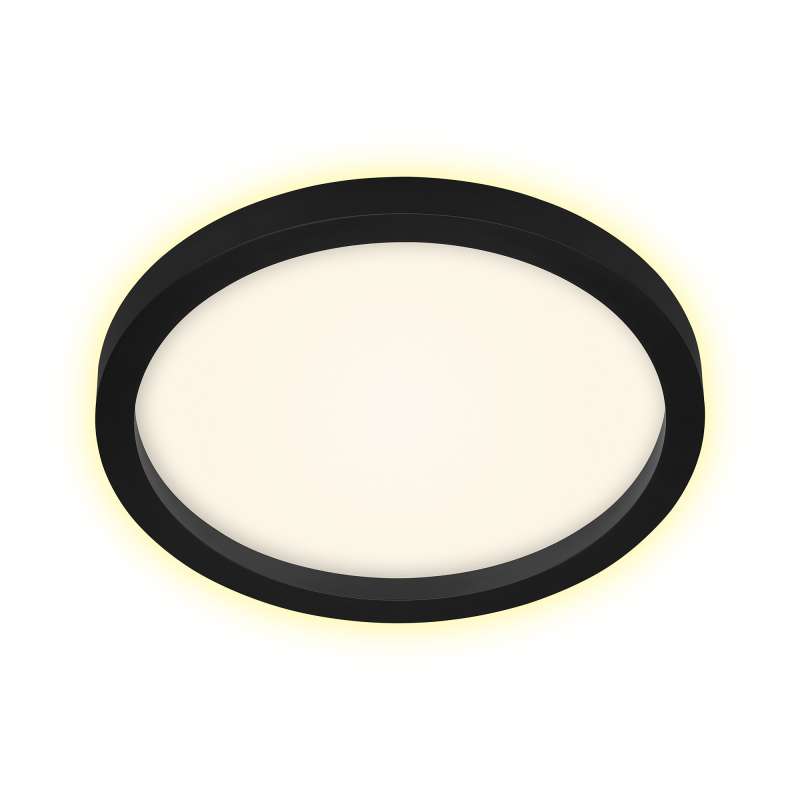 PLAFONIERA LED TONDA A SOFFITTO D.29,7CM 18W NERO