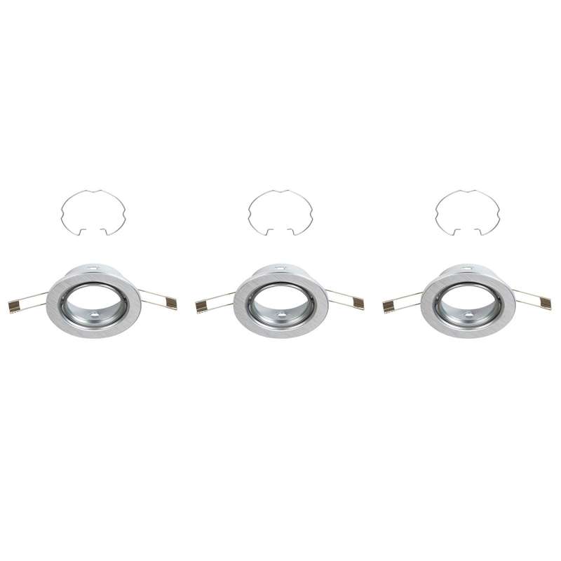 SET 3 PORTAFARETTI DA INCASSO D.8,6CM GU10