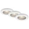 SET 3 PORTAFARETTI DA INCASSO D.8,5CM GU10 5W 400LM BIANCO
