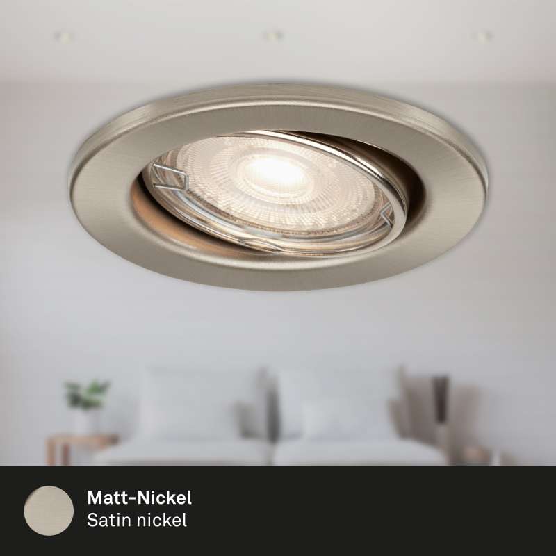 SET 3 PORTAFARETTI DA INCASSO D.8,6CM GU10 3,5W