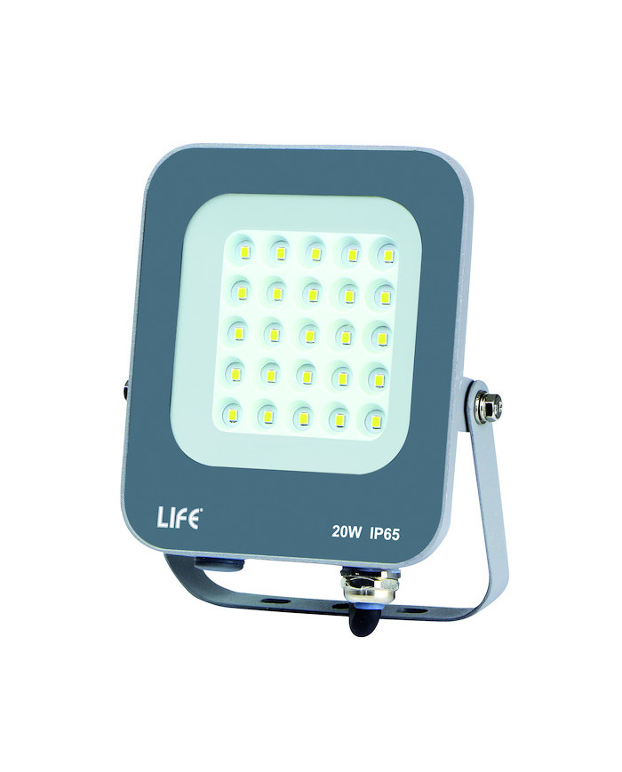 FARO SLIM GRIGIO IP65 LED 20W 4000K LUCE NATURALE