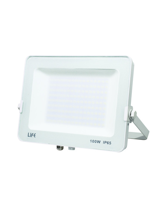 FARO SLIM BIANCO IP65 LED 100W 3000K LUCE CALDA