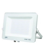FARO SLIM BIANCO IP65 LED 100W 3000K LUCE CALDA