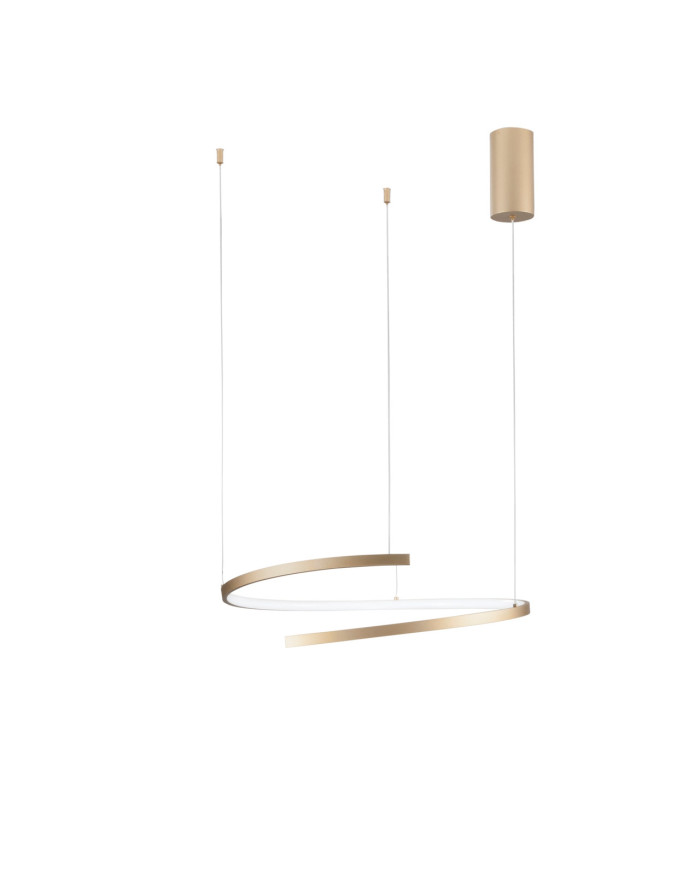 LAMPADARIO A SOSPENSIONE A LED DORATO 38W 6090LM