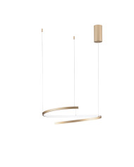 LAMPADARIO A SOSPENSIONE A LED DORATO 38W 6090LM