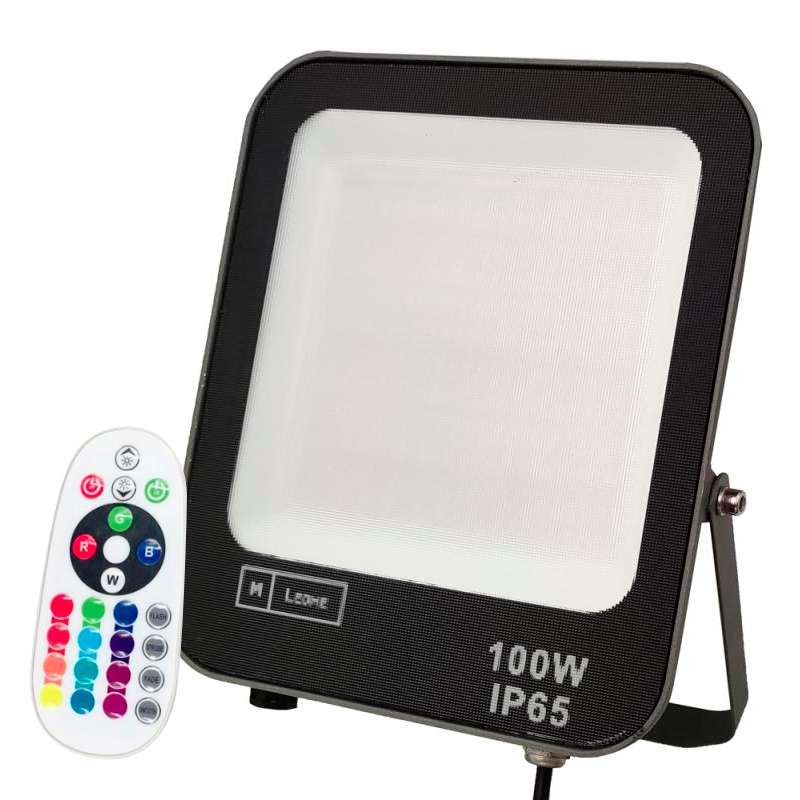 FARO LED RGB 100W NERO CON TELECOMANDO