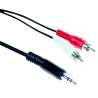 CAVO AUDIO 1 SPINA JACK 3,5MM ST. 2 SPINE RCA 5MT