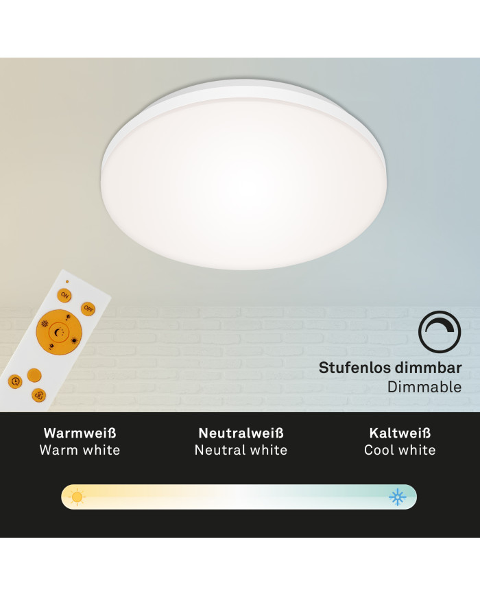 PLAFONIERA LED TONDA SENZA CORNICE D.30CM 12W