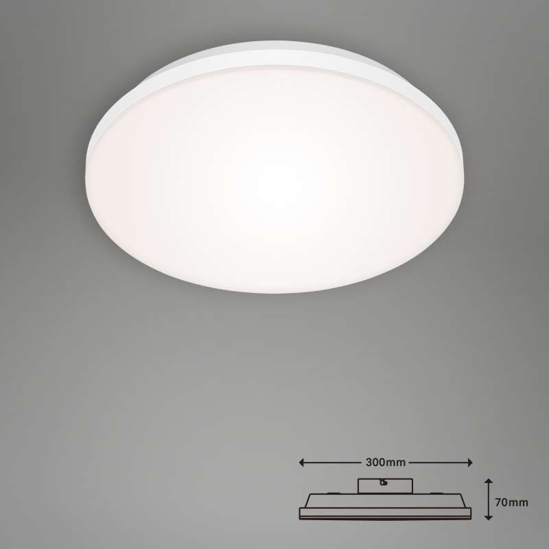 PLAFONIERA LED TONDA SENZA CORNICE D.30CM 12W