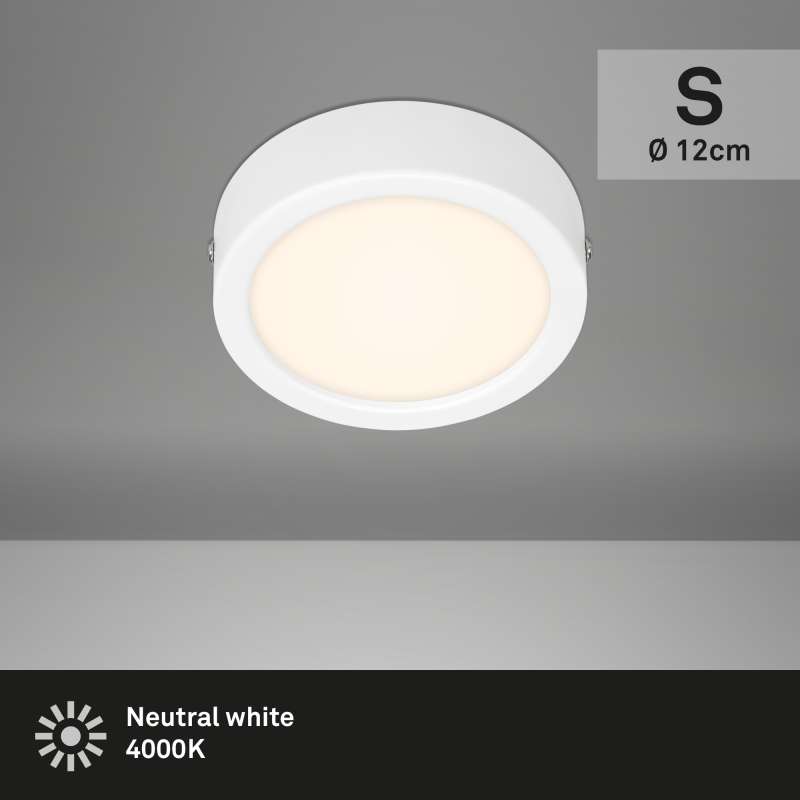 PLAFONIERA LED D.12CM 7W 700LM 4000K