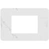 PLACCA MATIX GO 3 MODULI CARRARA