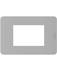 PLACCA MATIX GO 3 MODULI GREY IN TECNOPOLIMERO