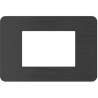 PLACCA MATIX GO 3 MODULI BLACK NICKEL IN TECNOPOLIMERO