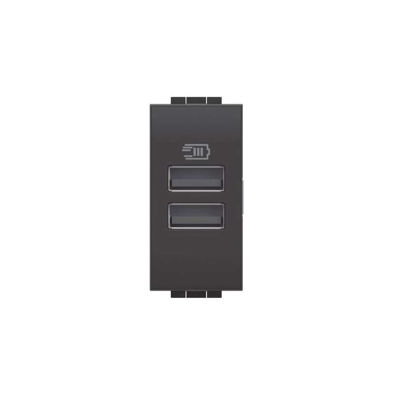 CONNETTORE USB SERIE LIVING INT CON 2 PORTE USB