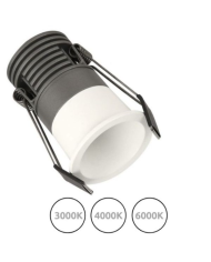 Faretto LED da Incasso 6w 3000k 4000k 6000k Bianco 40° CCT Green Lighting