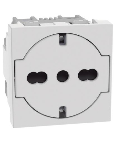 PRESA ELETTRICA UNIV. SCHUKO BIVALENTE 2P+T