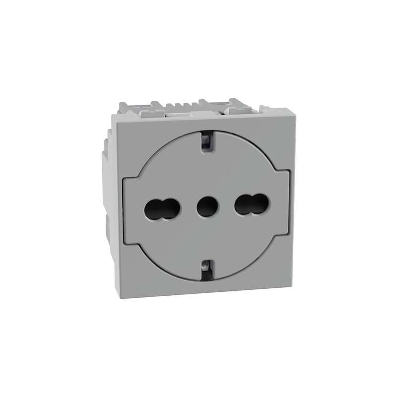 PRESA ELETTRICA SHUKO FLAT 2 P+T 16A 250 VA.C.