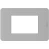 PLACCA MATIX GO 4 MODULI GREY IN TECNOPOLIMERO