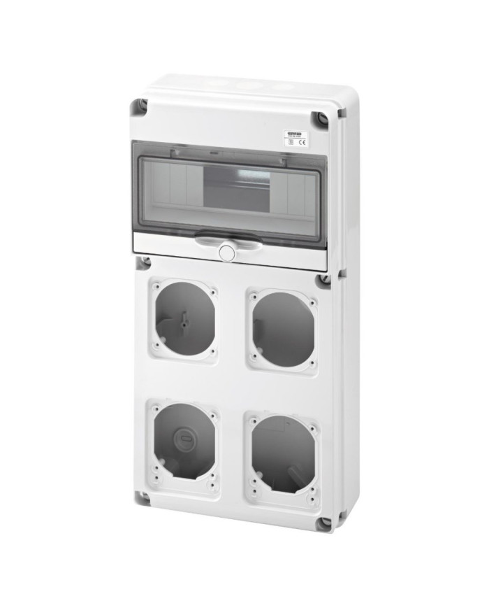 QUADRO STAGNO Q-DIN 10 MODULI 2 FLANGE
