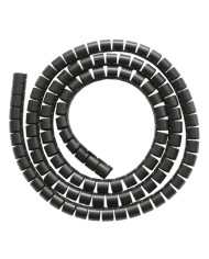 SPIRALE AVVOLGICAVI D.15MM NERO 2MT